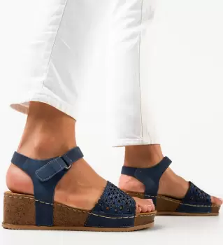 Sandale dama Herbie Bleumarin imagine