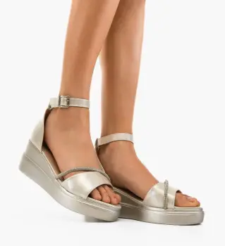 Sandale dama Holt Argintii imagine