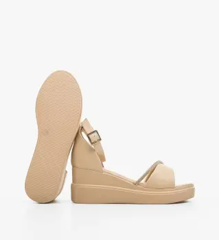 Sandale dama Holt Bej imagine