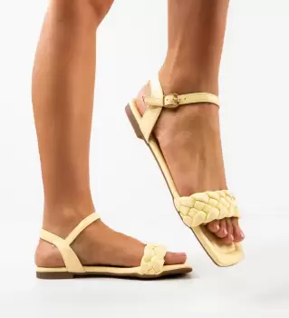 Sandale dama Ivan Galbene imagine