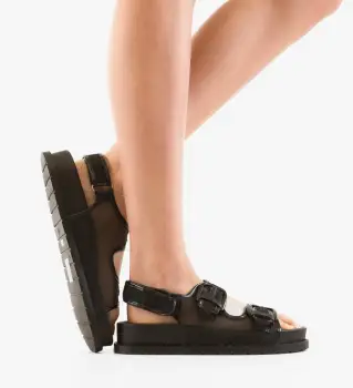 Sandale dama Jago Negre imagine