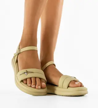 Sandale dama Janc Bej imagine