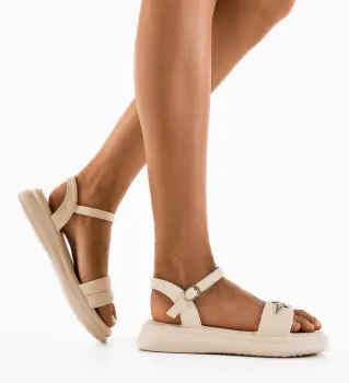 Sandale dama Janc Bej imagine