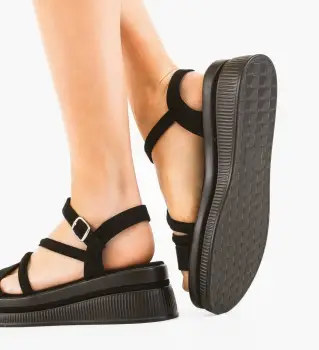 Sandale dama Jantaro Negre imagine