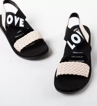 Sandale dama Jeme Bej imagine