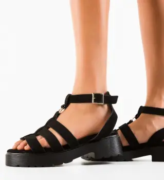 Sandale dama Karrus Negre imagine