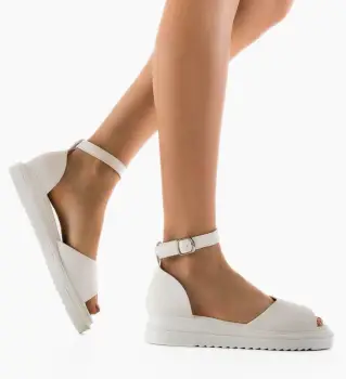 Sandale dama Kavala Albe imagine