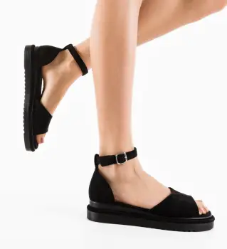 Sandale dama Kavala Negre imagine