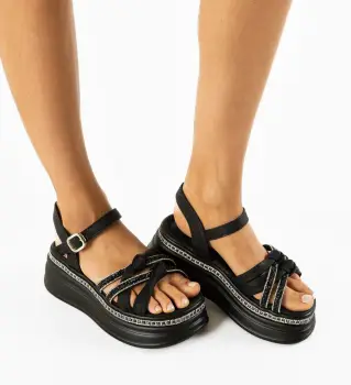 Sandale dama Kelba Negre imagine