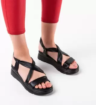 Sandale dama Kiri Negre imagine