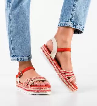 Sandale dama Kiri Portocalii imagine