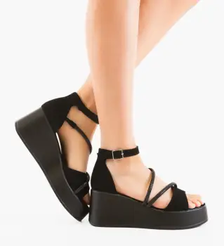 Sandale dama Krom Negre imagine