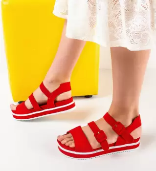 Sandale dama Ladakara Rosii imagine