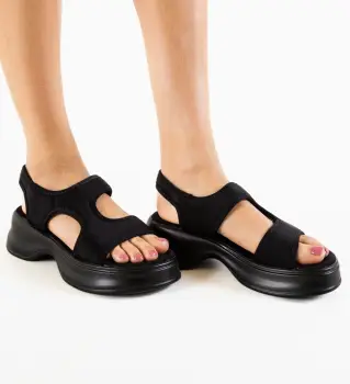 Sandale dama Ladaniva Negre imagine