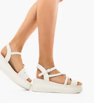 Sandale dama Lageta Albe imagine