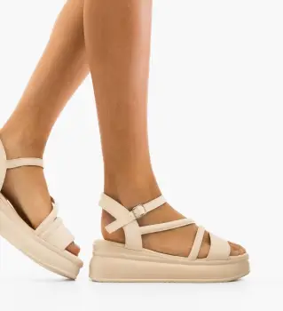 Sandale dama Lageta Bej imagine