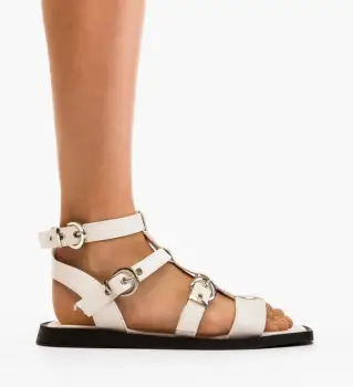 Sandale dama Lallka Albe imagine