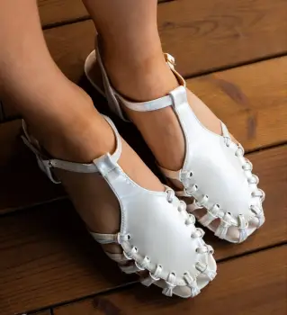 Sandale dama Lanna Albe imagine