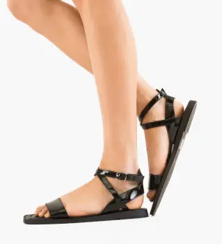 Sandale dama Leontus Negre imagine