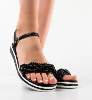 Sandale dama Lorai Negre imagine