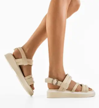 Sandale dama Lukalik Bej imagine