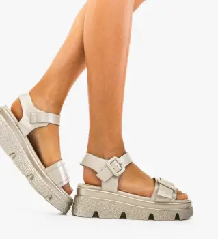 Sandale dama Maika Argintii imagine