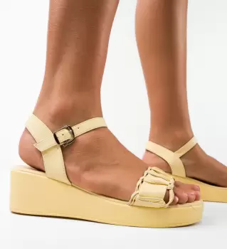 Sandale dama Major Galbene imagine