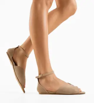 Sandale dama Makere Bej imagine