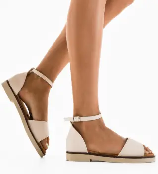 Sandale dama Manaf Bej imagine