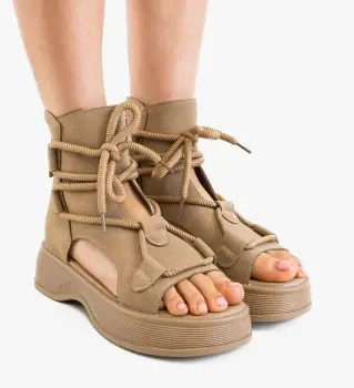 Sandale dama Manye Khaki imagine