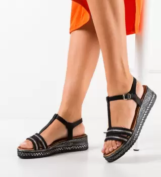 Sandale dama Marshall Negre imagine