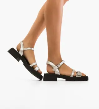 Sandale dama Mavy Argintii imagine