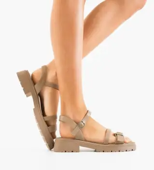 Sandale dama Mavy Bej imagine