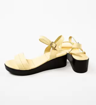 Sandale dama Meeko Galbene imagine