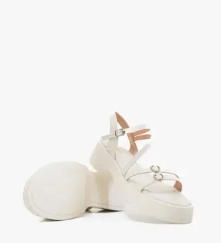 Sandale dama Mininara Albe imagine