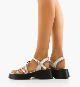 Sandale dama Mininara Argintii imagine