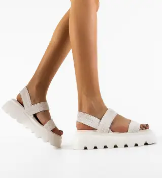 Sandale dama Minnie Albe imagine