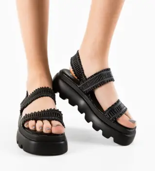 Sandale dama Minnie Negre imagine