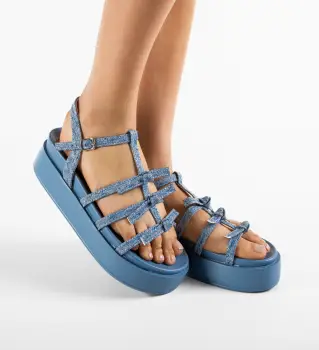 Sandale dama Mitchell Albastre imagine