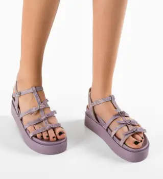 Sandale dama Mitchell Mov imagine