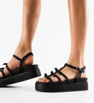 Sandale dama Mitchell Negre imagine