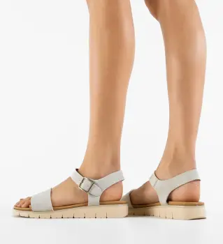 Sandale dama Monton Gri imagine