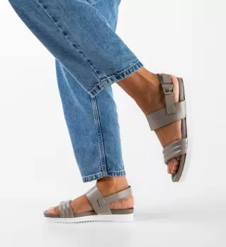 Sandale dama Mora Gri imagine