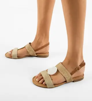 Sandale dama Morgan Aurii imagine