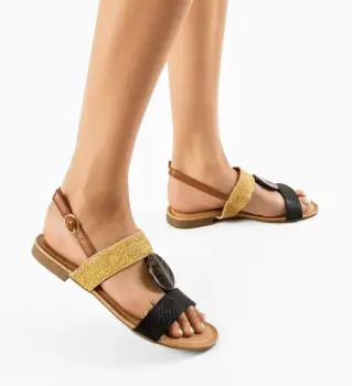 Sandale dama Morgan Negre imagine