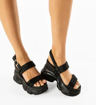 Sandale dama Myeru Negre imagine