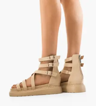 Sandale dama Nafumi Bej imagine