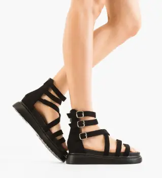 Sandale dama Nafumi Negre imagine