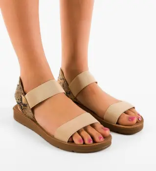 Sandale dama Neelam Bej imagine