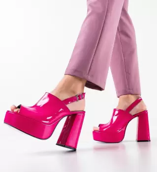 Sandale dama Niciera Fuchsia imagine